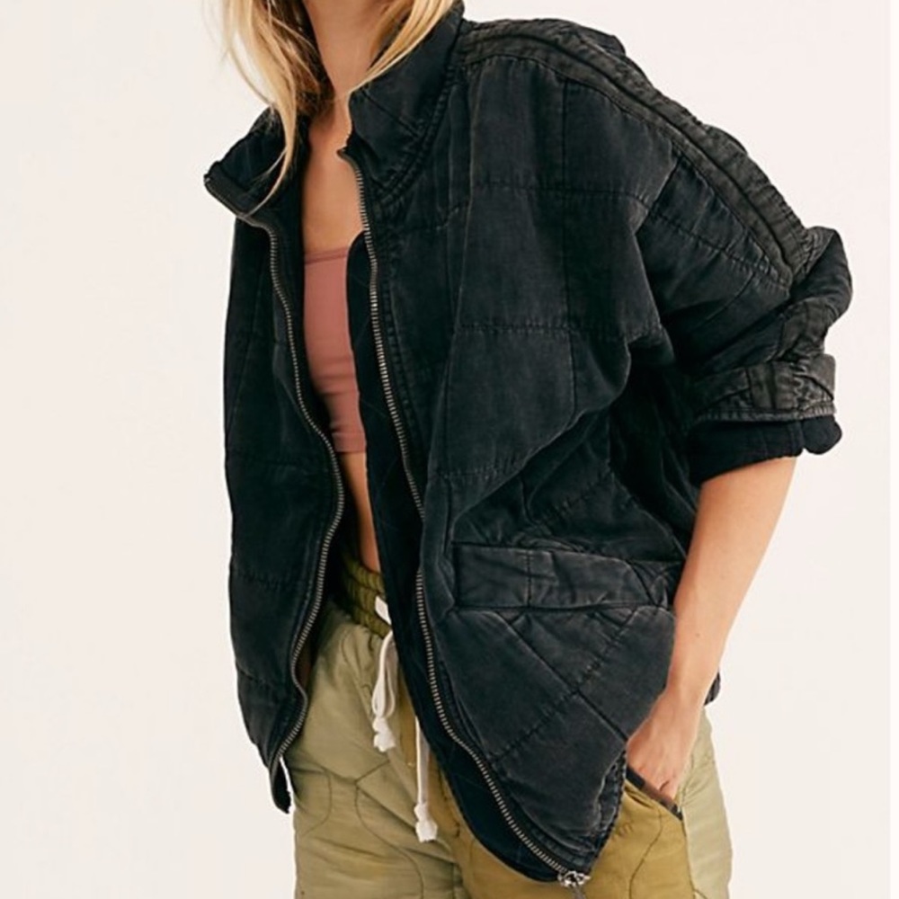free people dolman quilted jacket